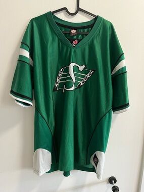 Saskatchewan Roughriders CFL SOGO Jersey Green Size L Licensed